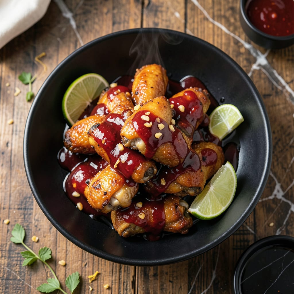 Comprehensive Chicken Wings With Sweet Chili Sauce Recipe: Sticky Glaze and Crispy Skin visual reference