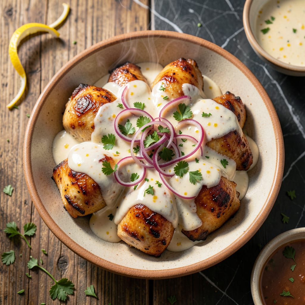 Chicken With White Barbecue Sauce Recipe: Alabama Style Tangy Creaminess detailed visual guide
