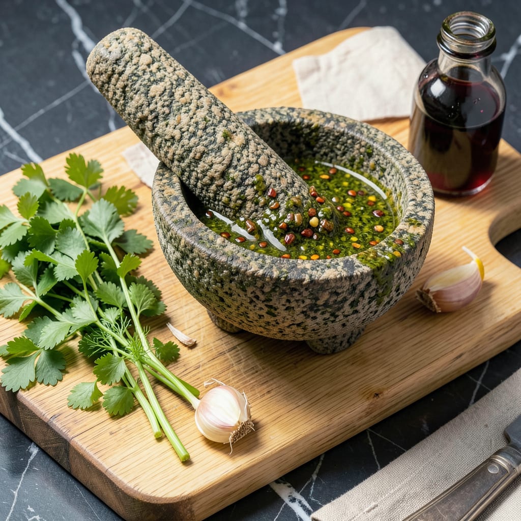 Visual representation of **Chimichurri Sauce Recipe: Bright Herby Blend for Grilled Meats**