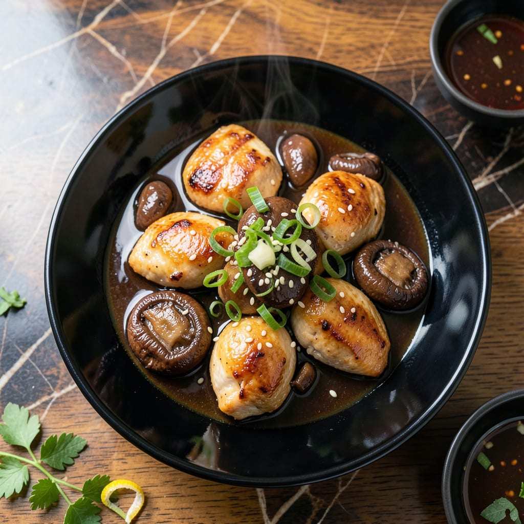 Complete Chinese Chicken and Mushroom in Oyster Sauce Recipe: Wok Tossed Savory Delight overview image