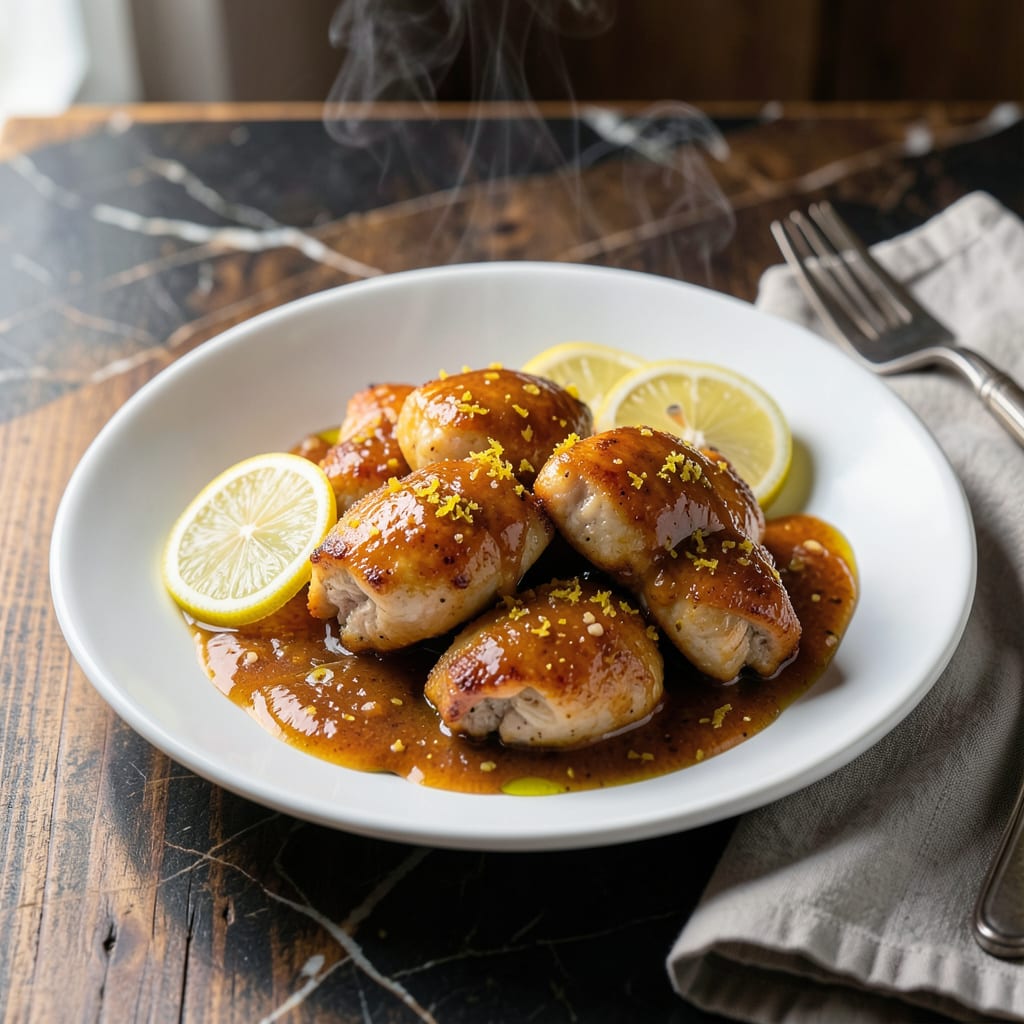 Visual representation of Chinese Lemon Chicken Sauce Recipe: Zesty Citrus Glaze for Crispy Coating