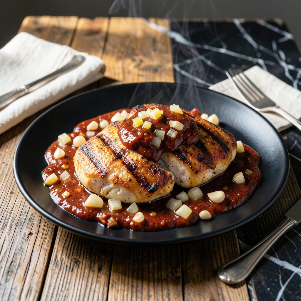 Visual representation of Chipotle Pepper Sauce Chicken Recipe: Smoky Heat Meets Tender Bites