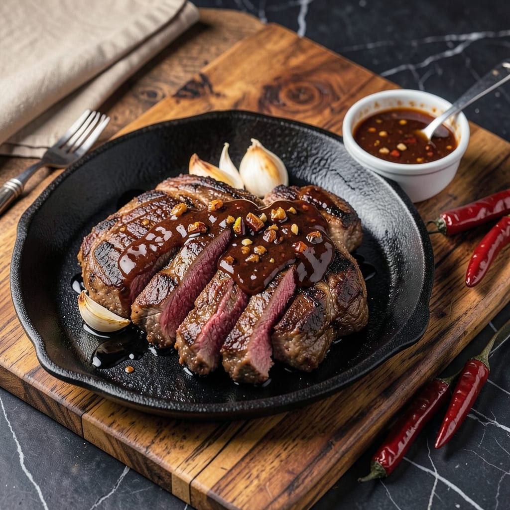 Chipotle Steak Sauce Recipe: Smoky, Spicy Glaze for Grilling Season illustration with key details