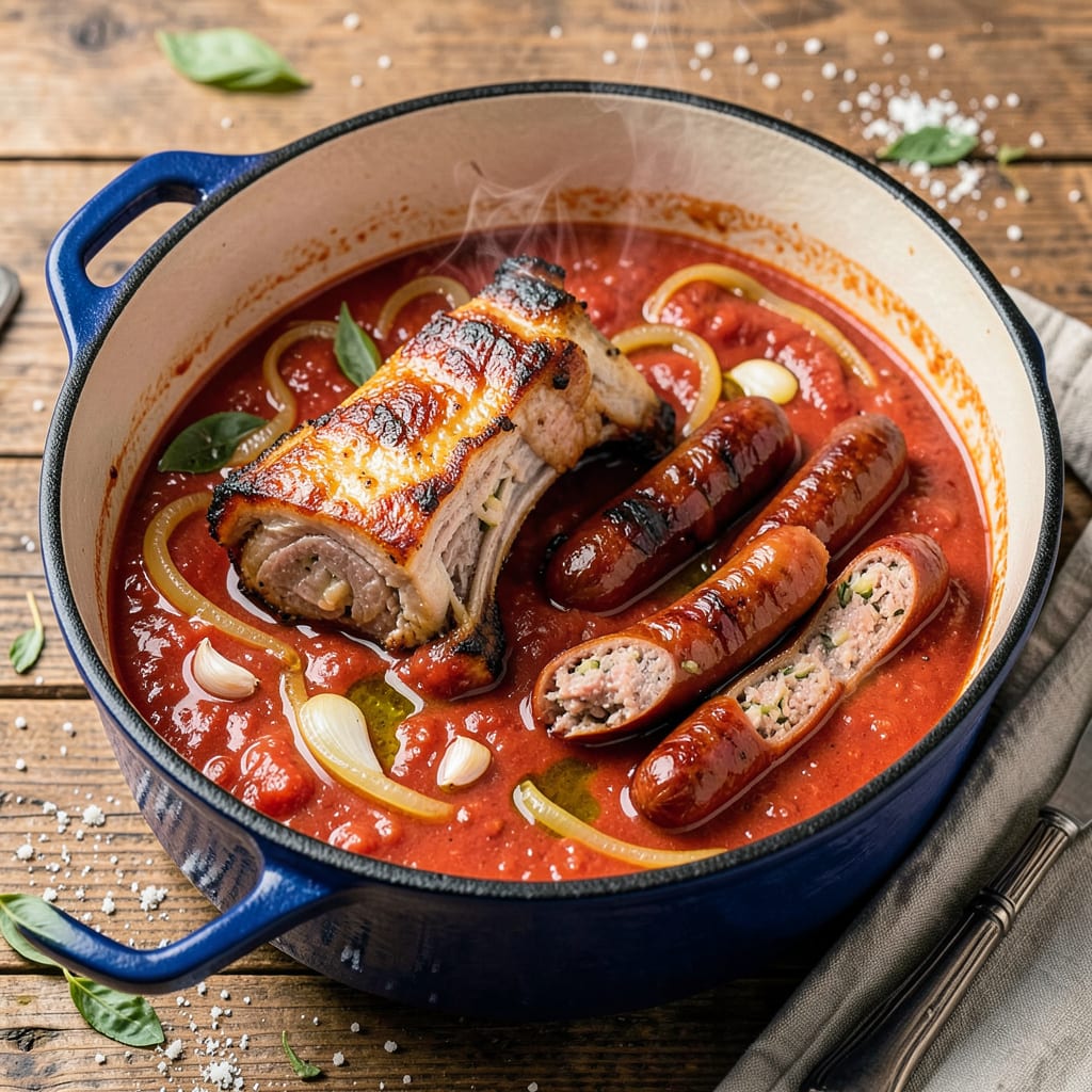 Visual representation of Ciao Italia Sunday Sauce Recipe: Slow Simmered Italian Tradition
