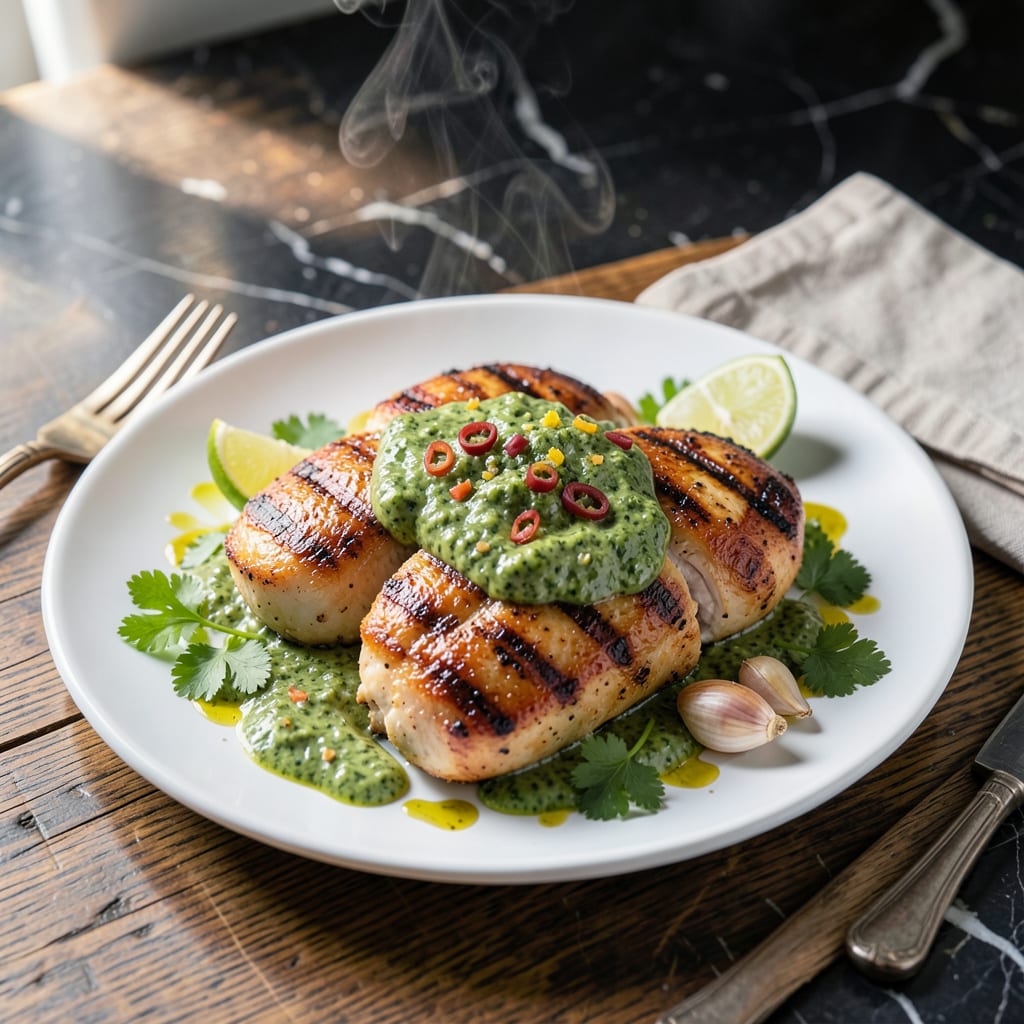 Cilantro Sauce Recipe for Chicken: Zesty Green Drizzle That Elevates illustration with key details
