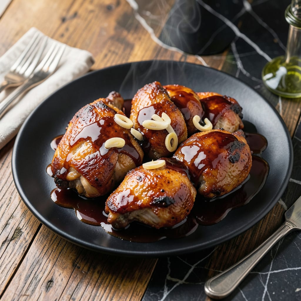 Visual representation of Coca Cola Soy Sauce Chicken Recipe: Sweet and Savory Stickiness