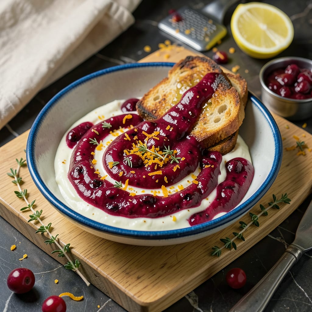 Cranberry Aioli Sauce Recipe: Tangy Sweet Dip for Holiday Appetizers illustration with key details