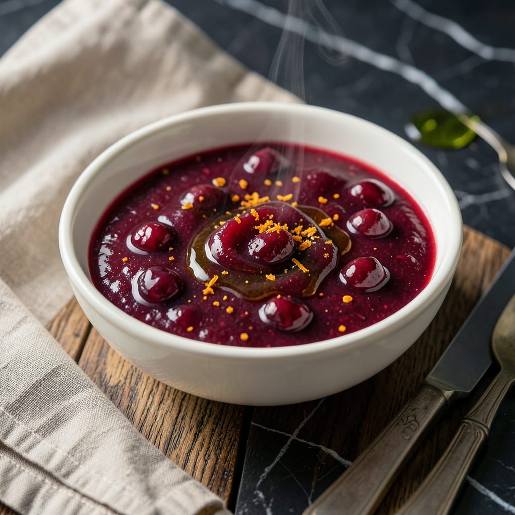 Cranberry Sauce With OJ Recipe: Tart Sweet Holiday Essence illustration with key details