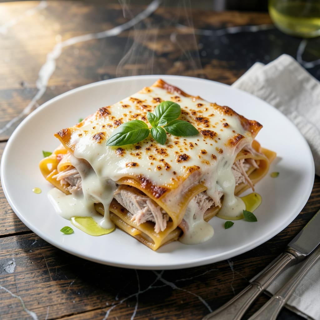Creamy Chicken Lasagna With White Sauce Recipe: Layered Bistro Style Comfort detailed visual guide