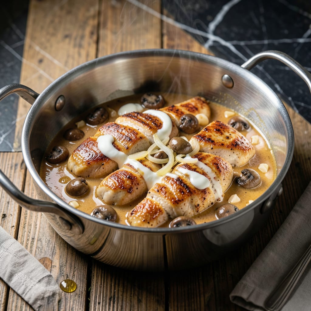 Complete Creamy Chicken Marsala Sauce Recipe: Silky Wine Infused Richness overview image