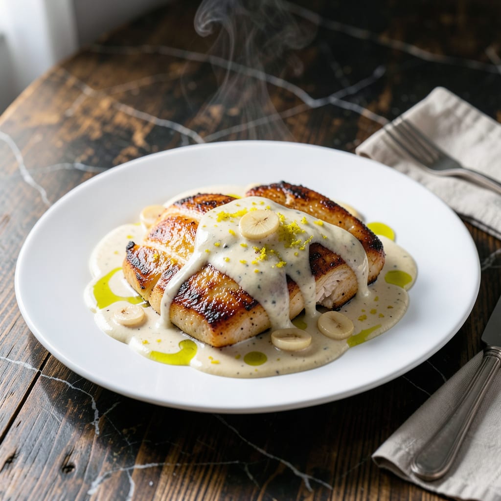 Visual representation of Creamy Lemon Chicken Sauce Recipe: Zesty Citrus and Herb Infusion