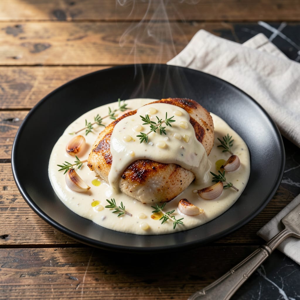 Complete Creamy White Wine Sauce for Chicken Recipe: Velvety Finish With Herb Infused Depth overview image
