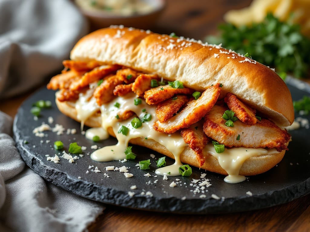 Chicken Philly Cheese Steaks Recipe: Crispy Parm Crust, Melted Cheese Magic