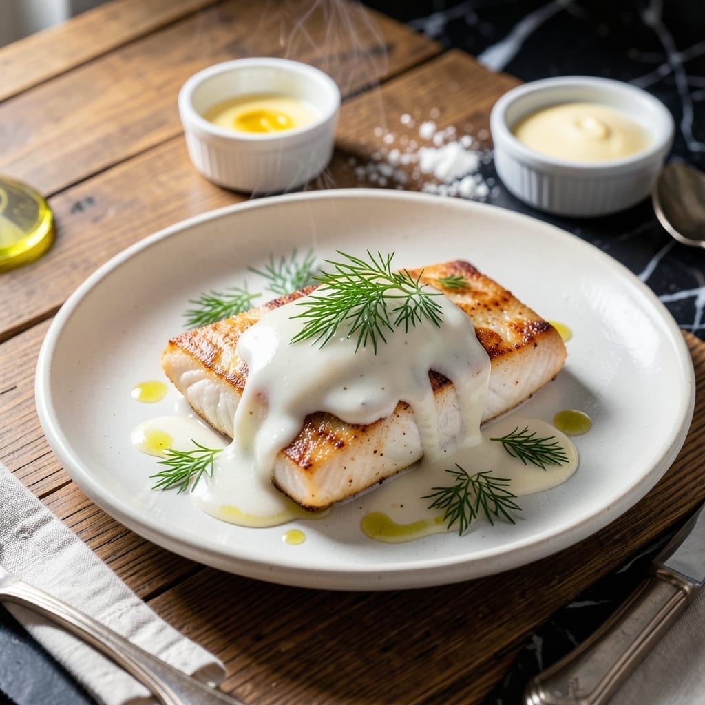 White Sauce Recipe For Fish: Velvety Lemon Dill Accompaniment