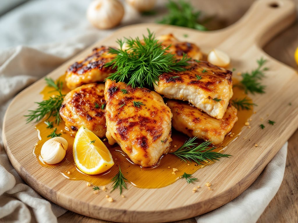 Ukrainian Chicken Recipe: Herb-Infused Dill and Garlic Roast with Crispy Skin