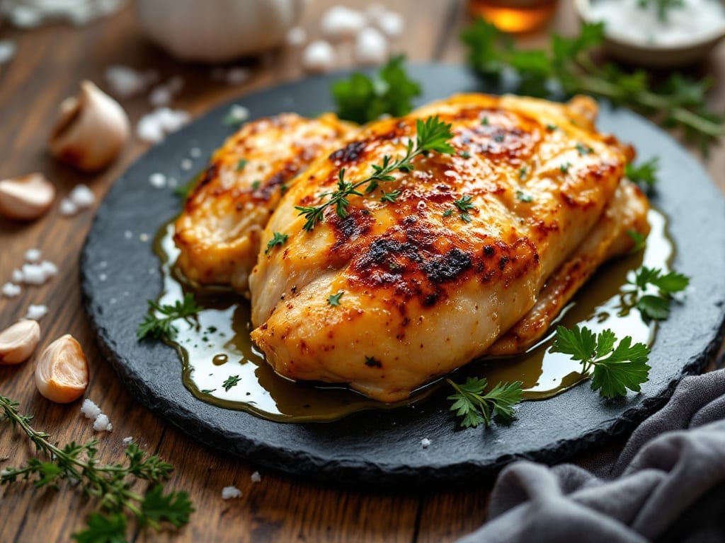 Chicken Breast Meat Recipe: Pan-Seared with Herb Butter Infusion