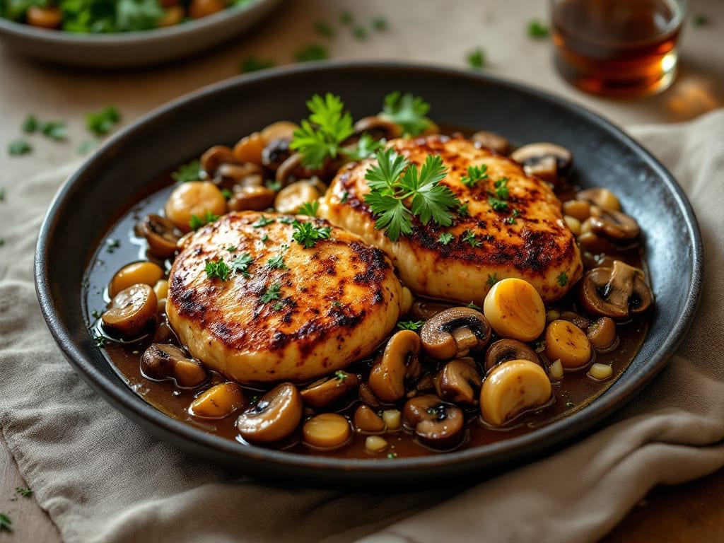 Carrabba's Chicken Marsala Copycat Recipe: Pan-Seared Crispy Edges With Mushroom-Wine Sauce
