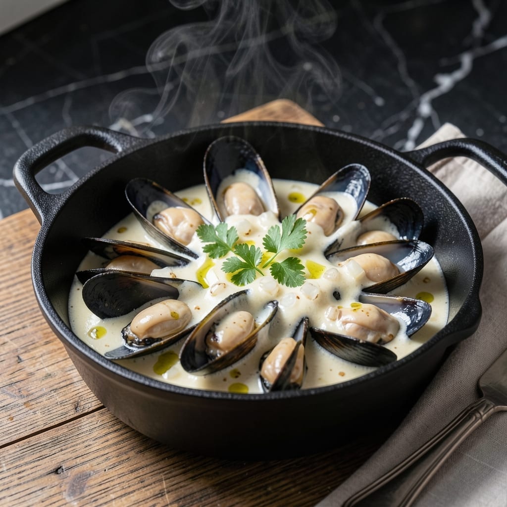 Mussels In Cream Sauce Recipe: Garlic-Infused Elegance in 20 Minutes