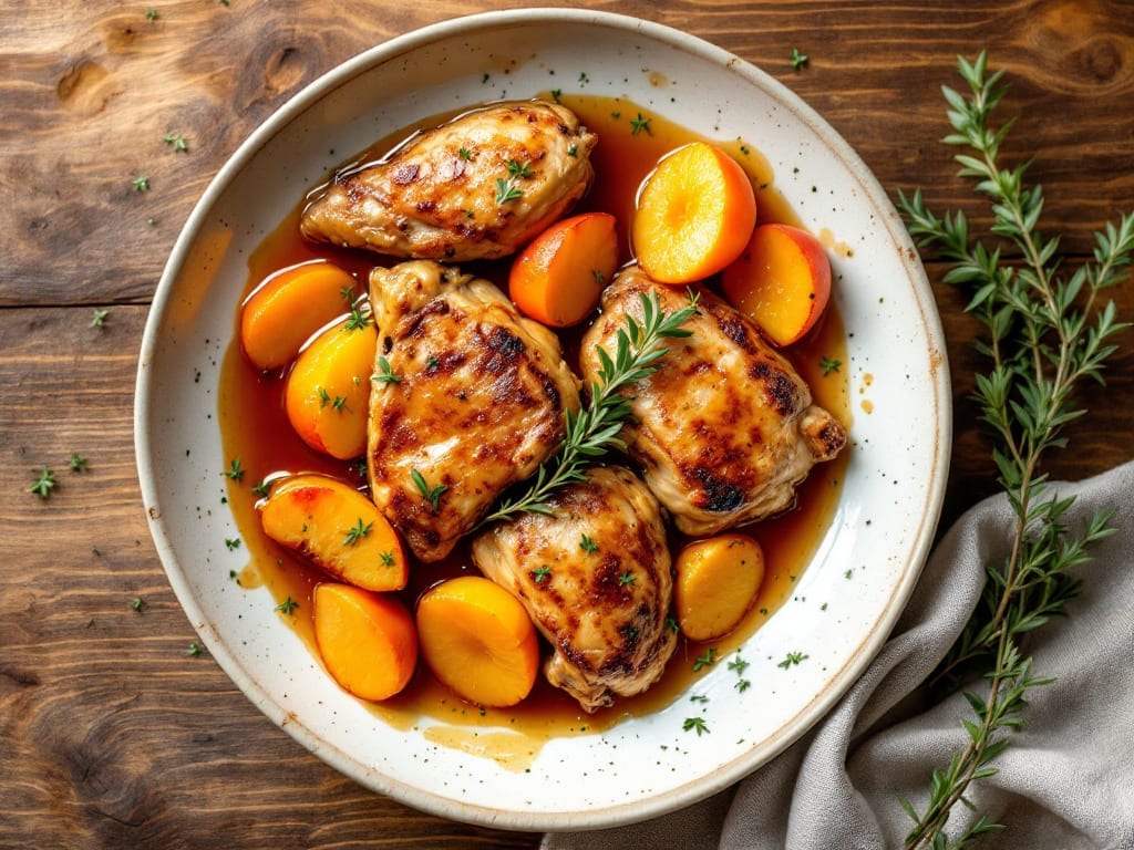 Chicken With Canned Peaches Recipe: Sweet-Tart Balance in One Pan