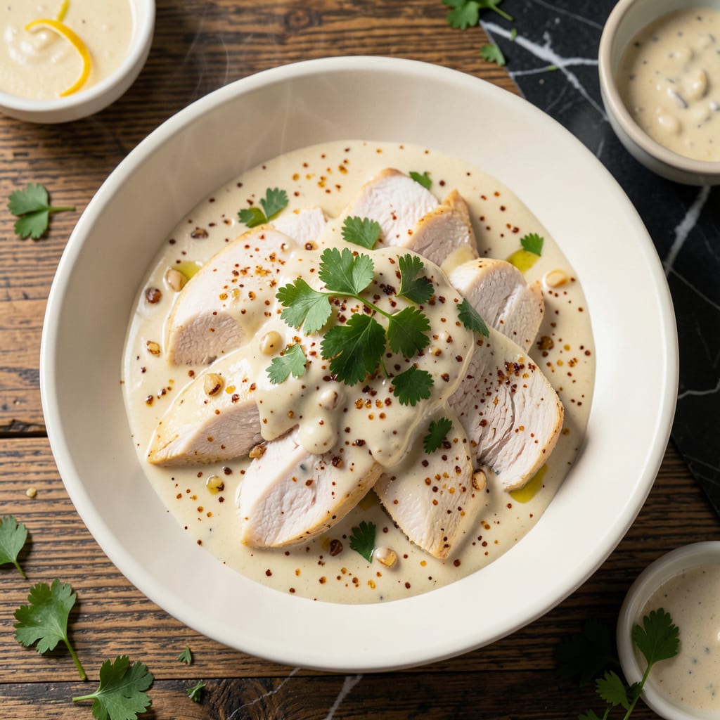 Dairy Free Chicken Alfredo Sauce Recipe: Rich Cashew Cream Base example with annotations