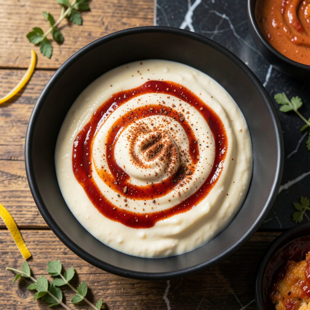 Dave's Hot Chicken Dipping Sauce Recipe: Spicy Creamy Kick for Crispy Bites example with annotations