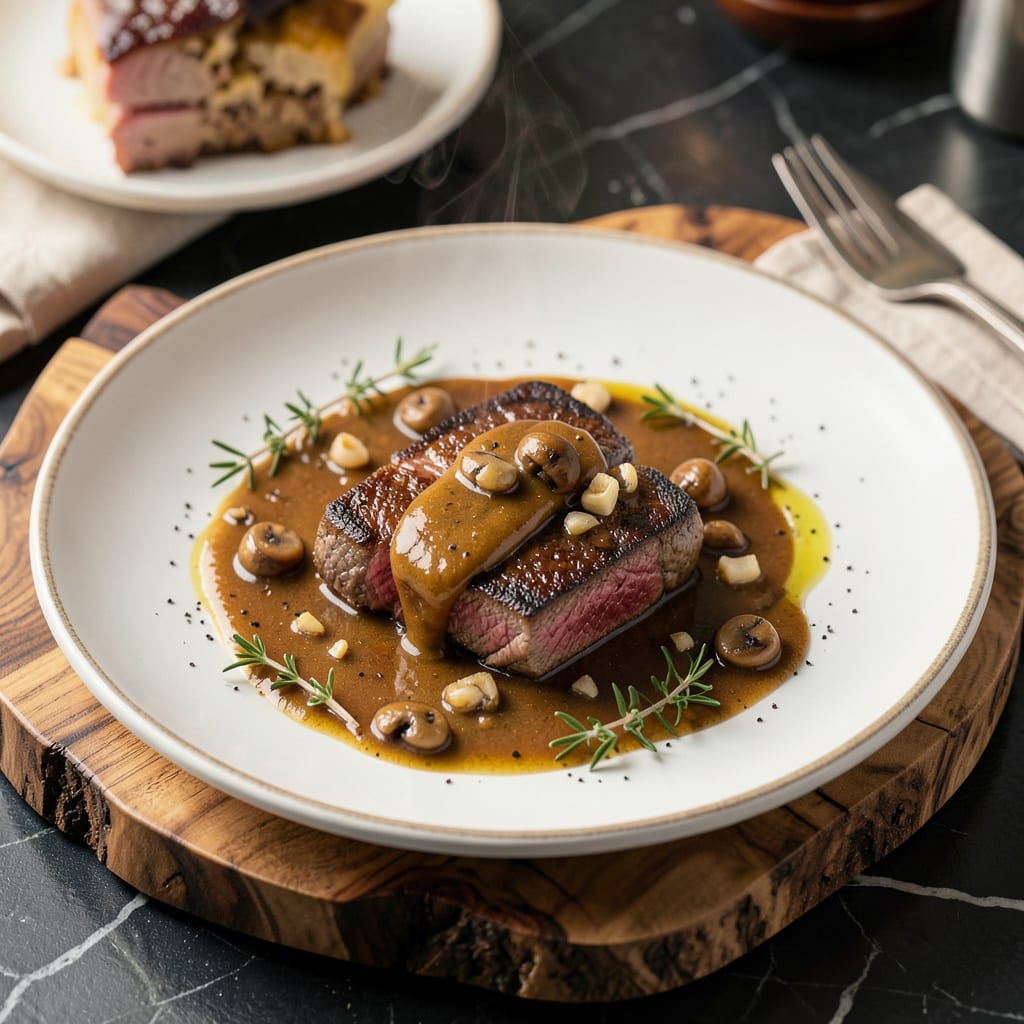dawn fresh mushroom steak sauce recipe detailed visual guide