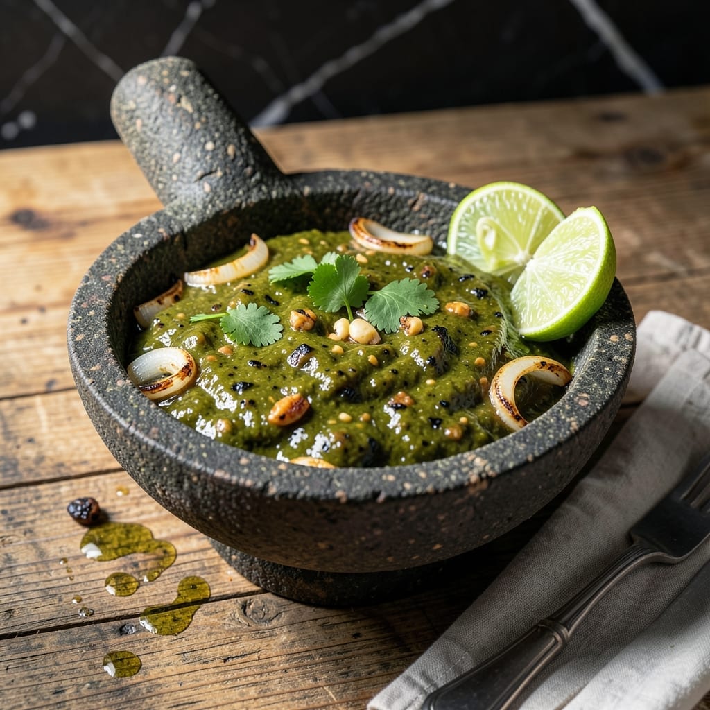 Roasted Tomatillo Sauce Recipe: Tangy Green Brightness for Tacos