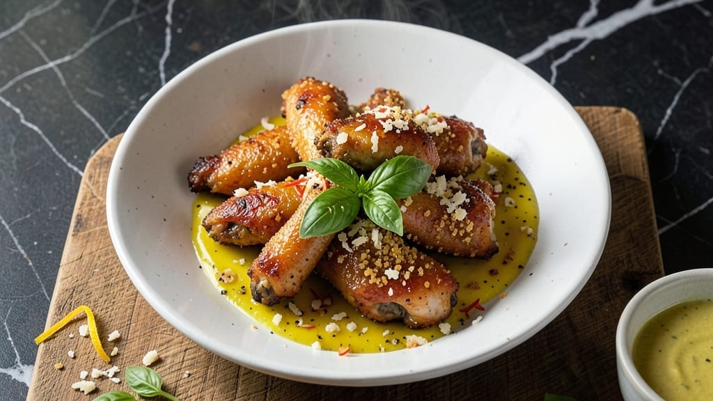 Italian Chicken Wings Recipe: Crispy Parmesan Crunch With Lemon Garlic Zing