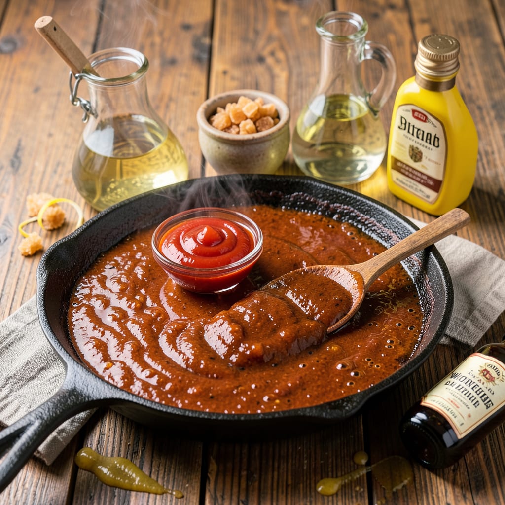 Complete Detroit BBQ Sauce Recipe: Tangy Sweet Glaze for Smoky Ribs overview image