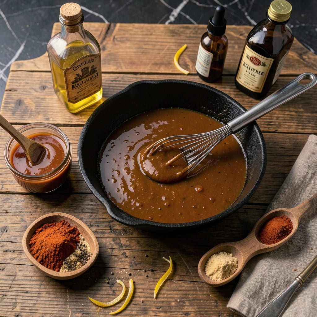 diabetic bbq sauce recipe example with annotations
