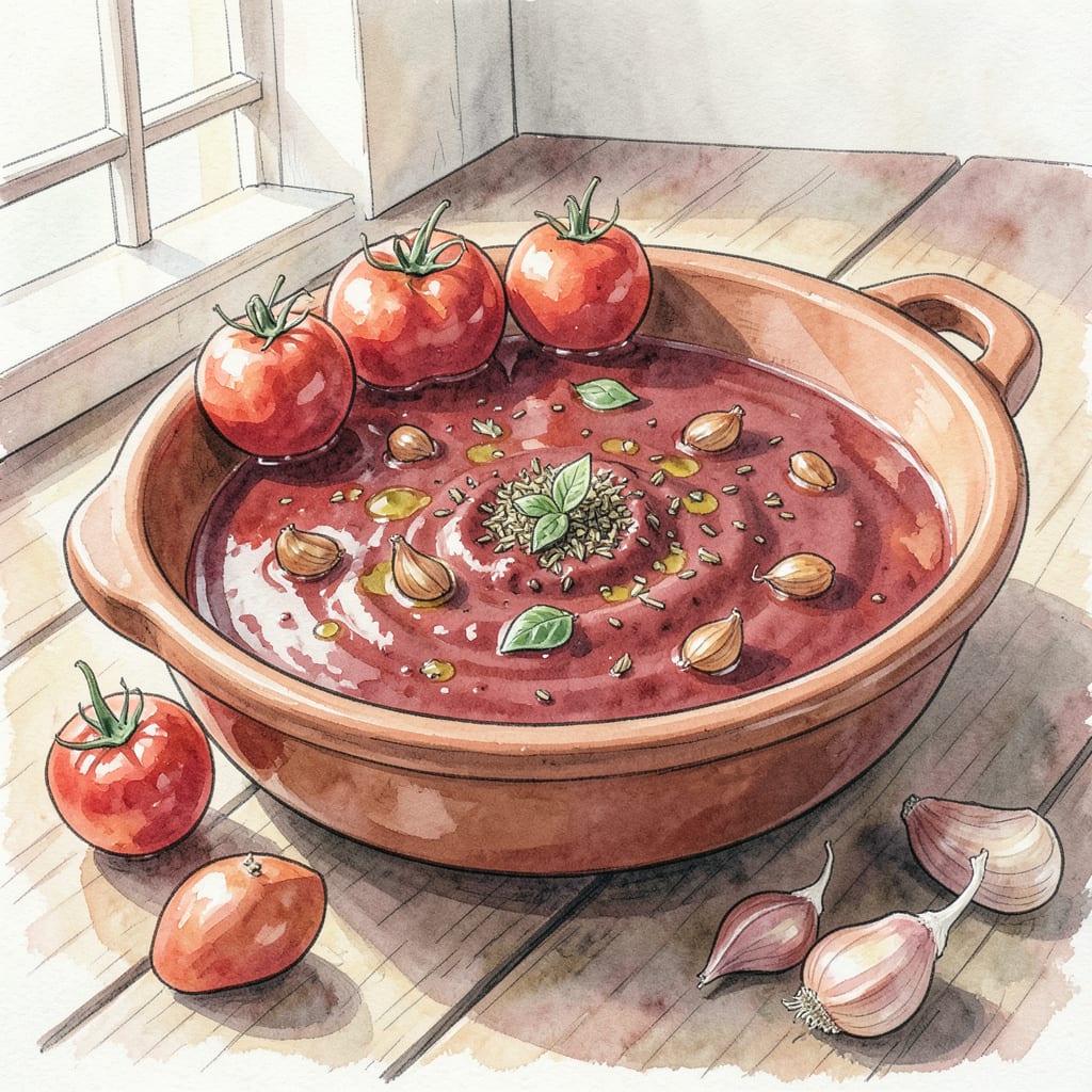 Dom DeLuise's Marinara Sauce Recipe: Rich and Tangy Classic Flavors example with annotations