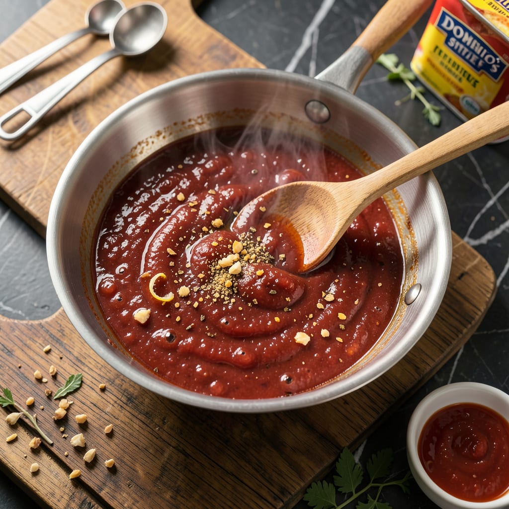 Complete dominos pizza sauce recipe overview image