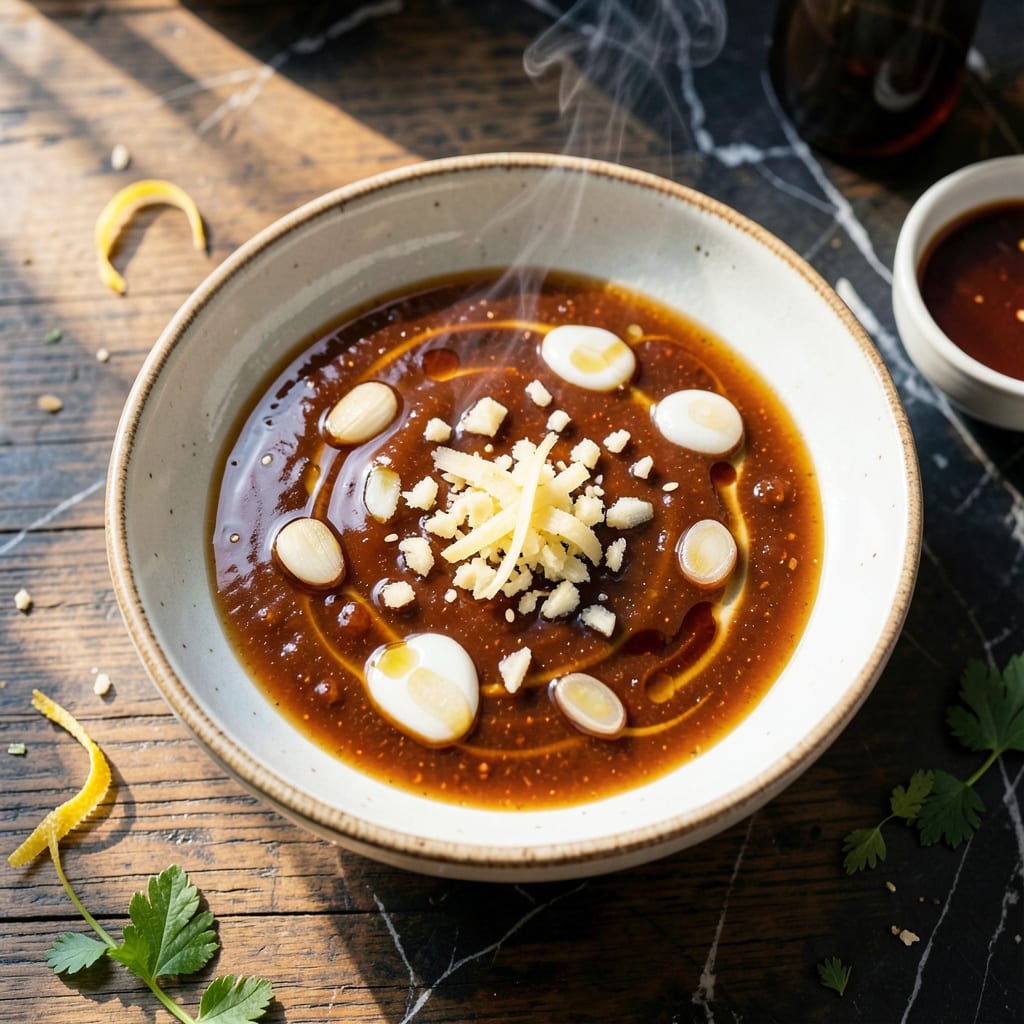 Dumpling Sauce Recipe Without Soy Sauce: Ginger and Garlic Infused Dipping Delight illustration with key details