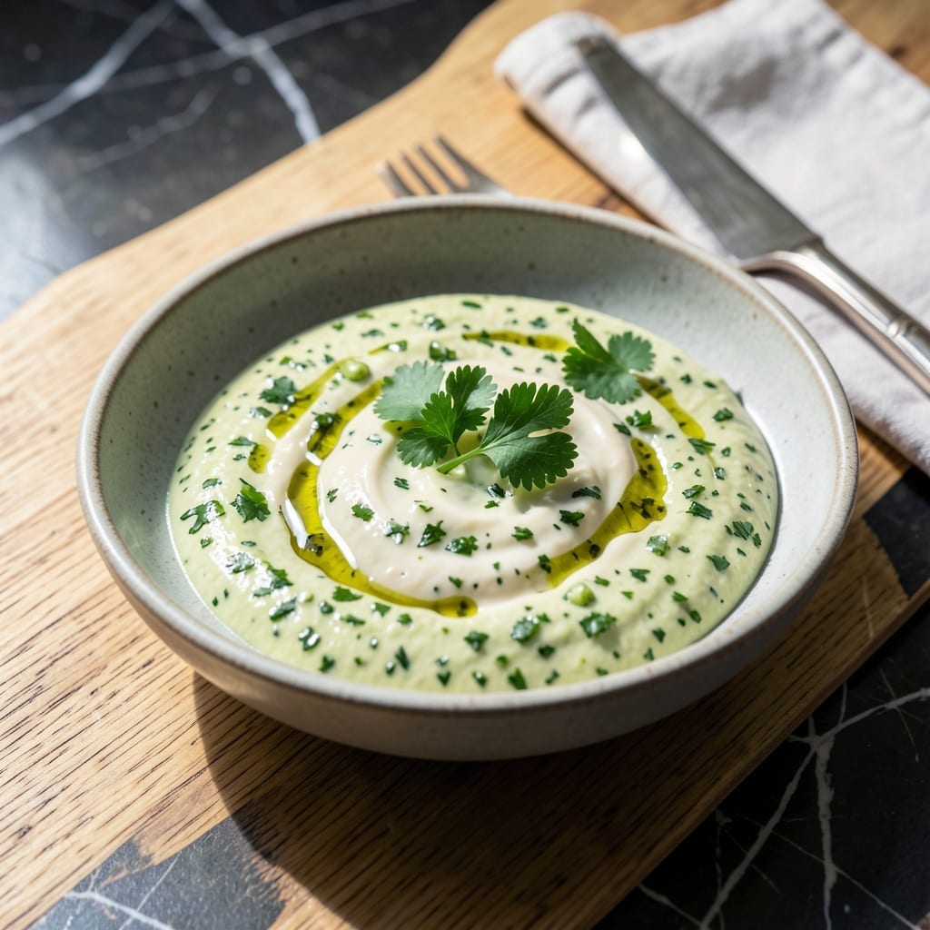 Green Garlic Sauce Recipe: Fresh Herb-Infused Creamy Condiment