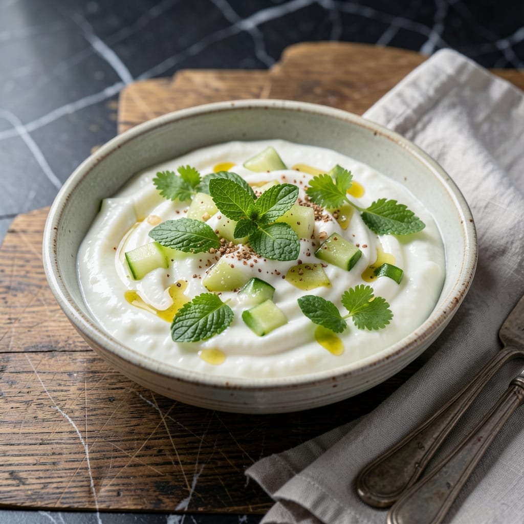 Indian Yogurt Sauce Recipe: Cool and Creamy Mint Cilantro Blend