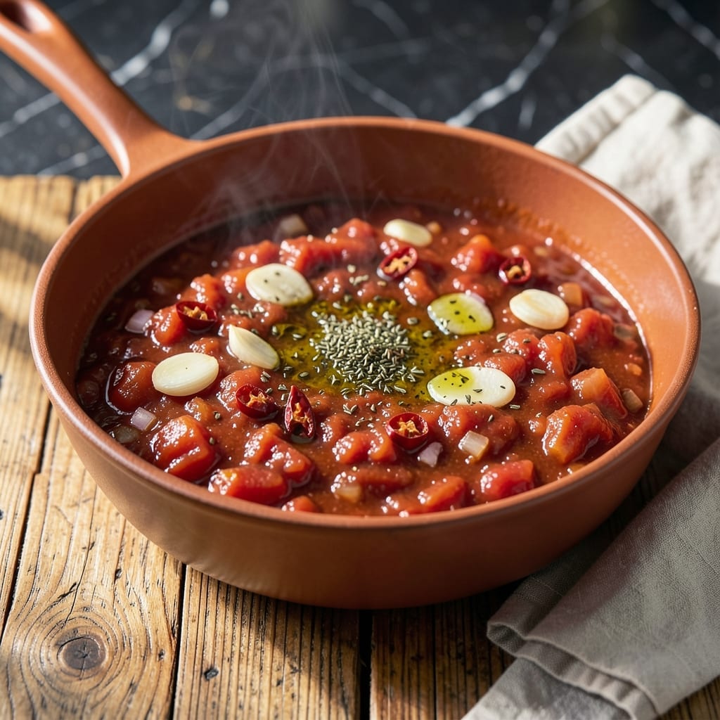 Calabrese Pasta Sauce Recipe: Spicy Italian Tomato and Chili Infusion