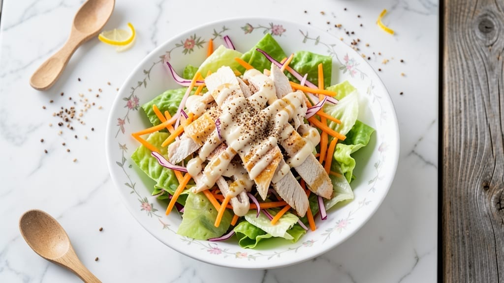 Applebee's Oriental Chicken Salad Copycat Recipe: Crunchy Water Chestnuts and Almond Topping Magic