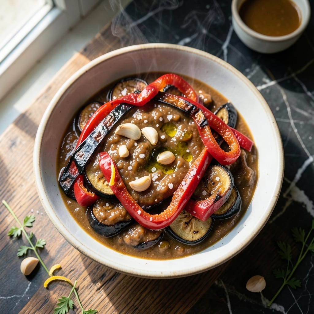 Ajvar Sauce Recipe: Balkan-Style Roasted Red Pepper and Eggplant Spread Ajvar Sauce Recipe: Balkan-Style Roasted Red Pepper and Eggplant Spread