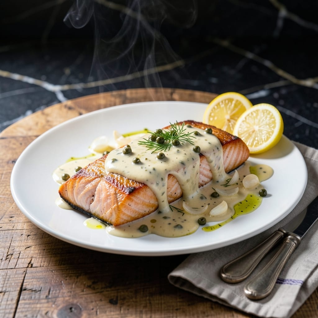 Caper Sauce for Salmon Recipe: Briny Lemon-Kissed Elegance Caper Sauce for Salmon Recipe: Briny Lemon-Kissed Elegance