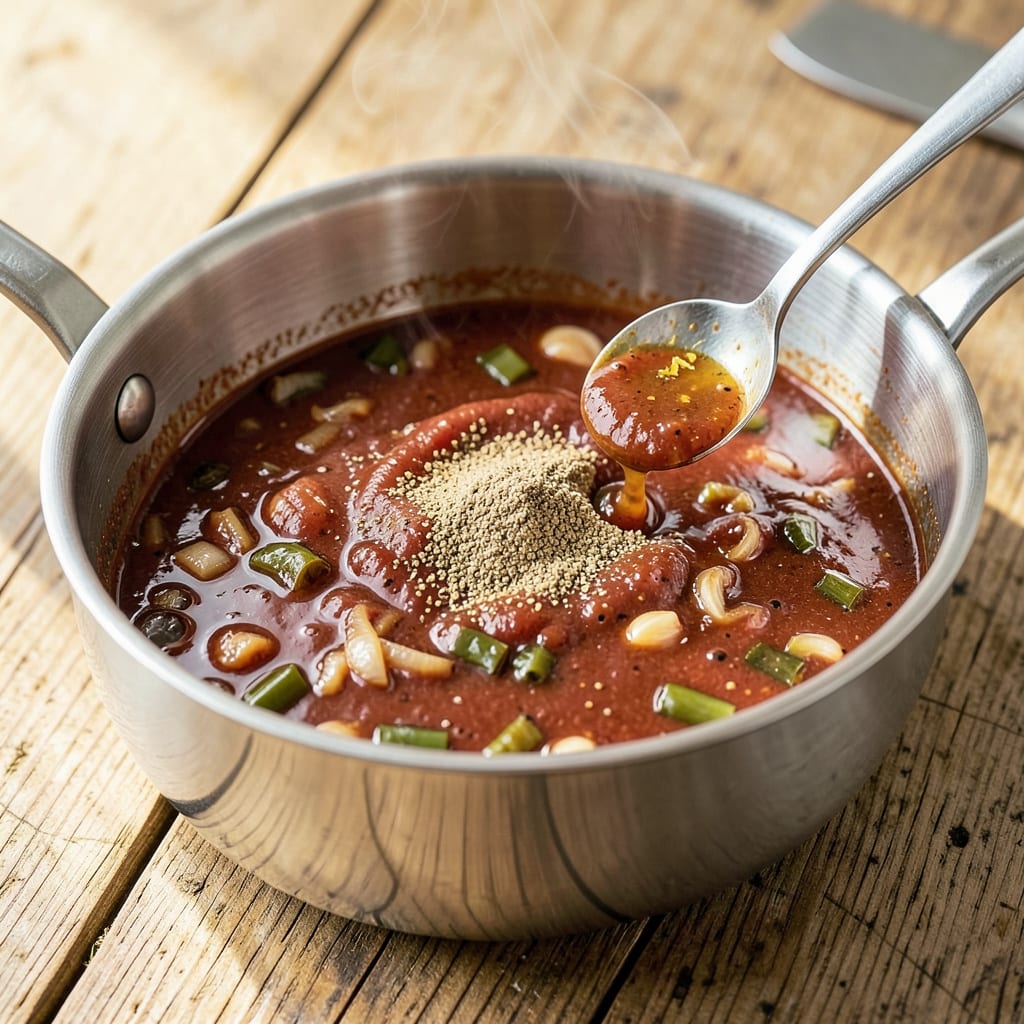 Visual representation of Easy Wet Burrito Sauce Recipe: Rich, Spiced Smothering for Any Filling