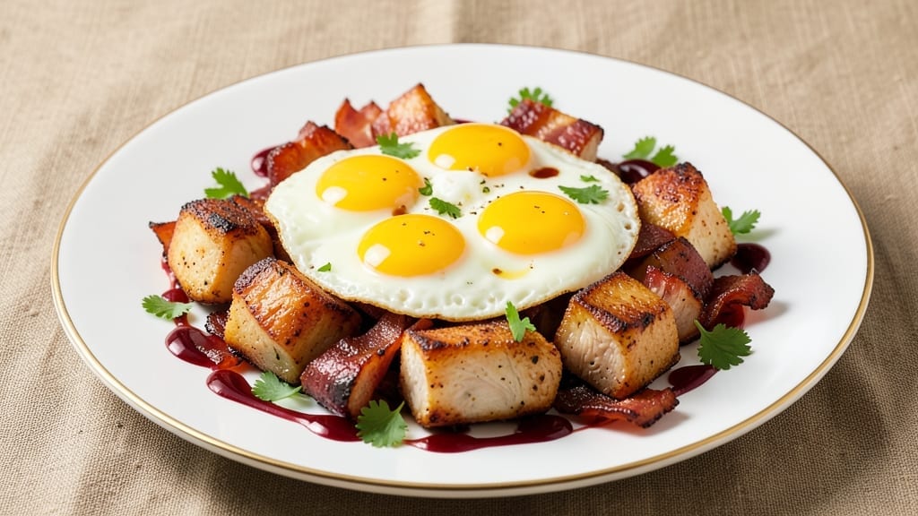 Chicken Breakfast Recipes: Protein-Packed Scramble With Crispy Bacon Bits