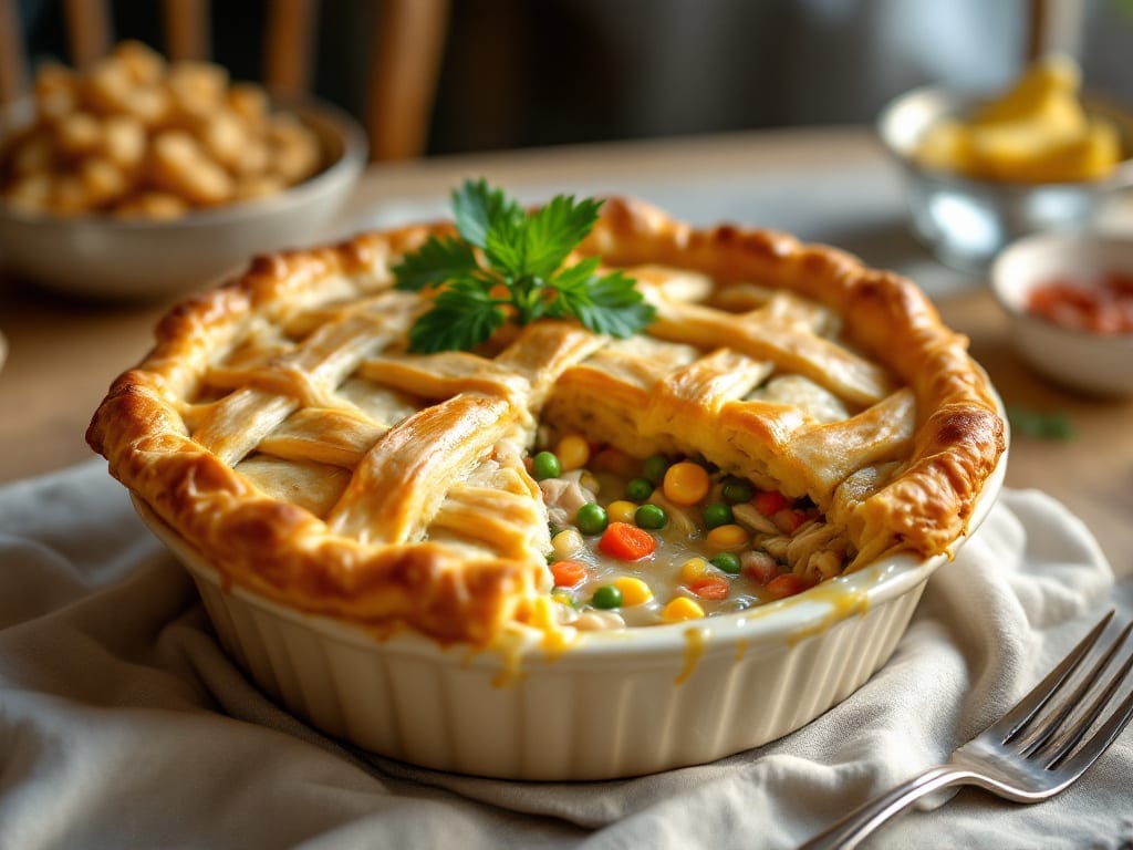 Pillsbury Chicken Pot Pie Recipe: Flaky Top and Creamy Filling in One Dish