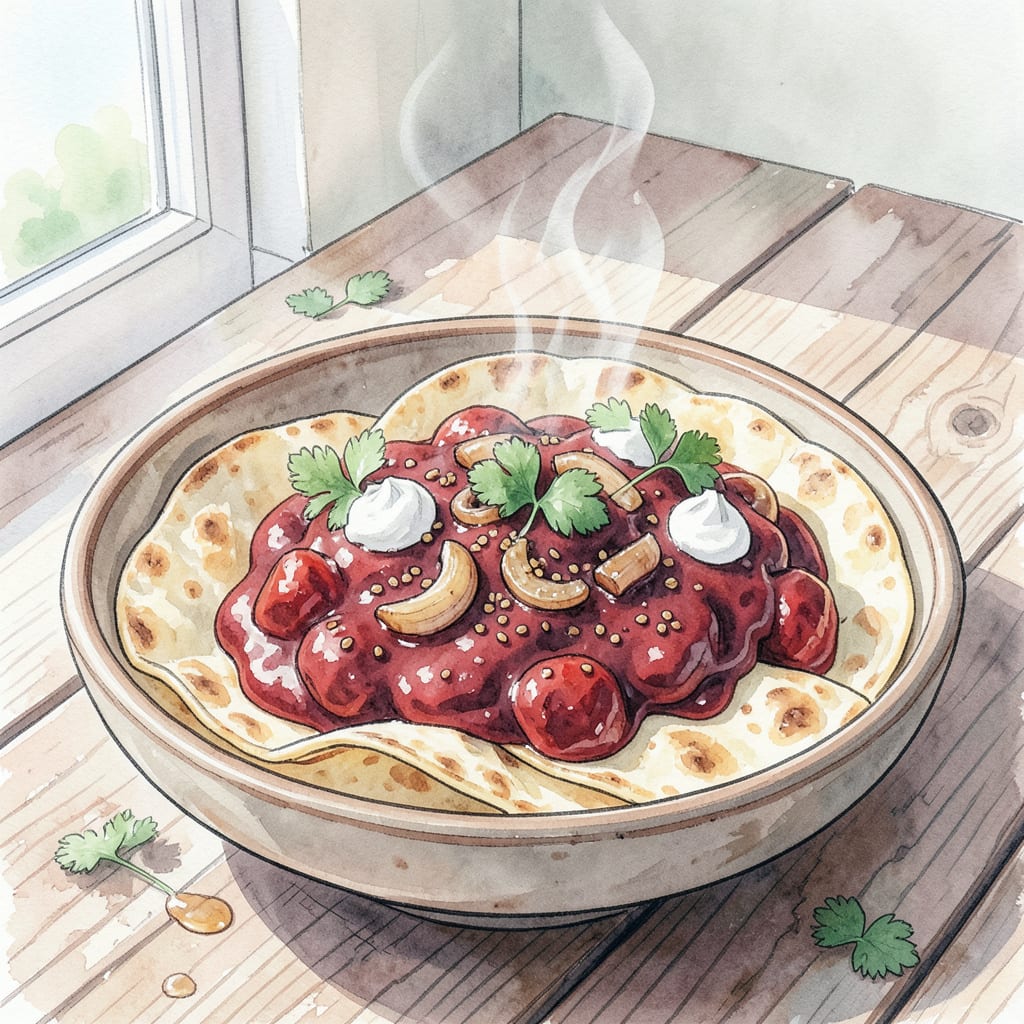 Visual representation of el pato enchilada sauce recipe