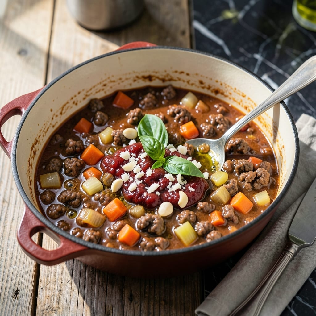 Classic Meat Sauce Recipe: Rich Slow-Simmered Bolognese Depth