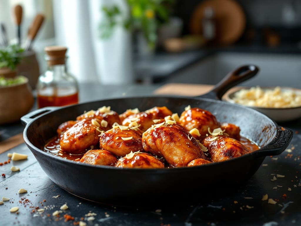 Honey Sriracha Chicken with Broccoli