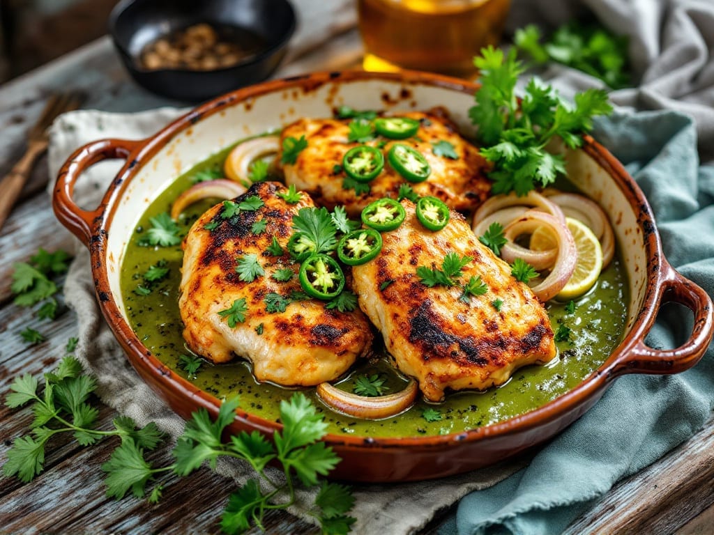Chicken Tomatillo Recipe: Zesty Green Salsa Magic in One Pan