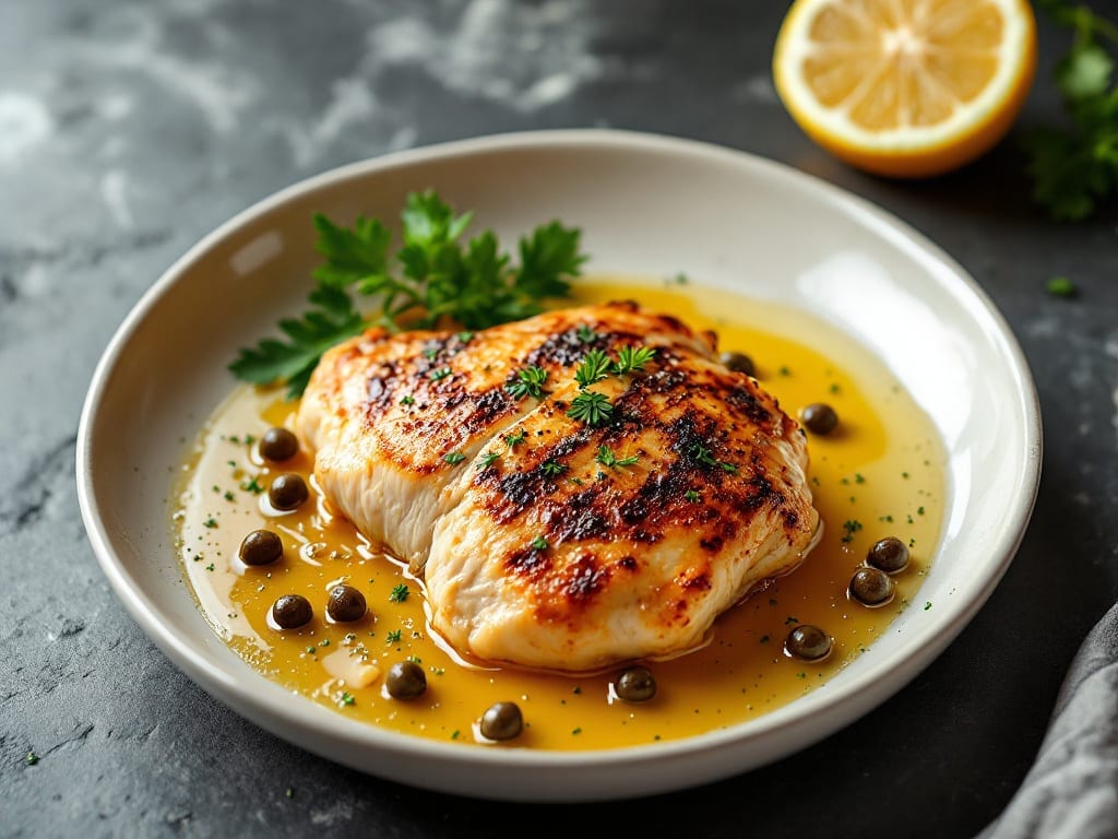 Chicken Piccatta Recipe: Lemon-Caper Butter Crust With Juicy Centers