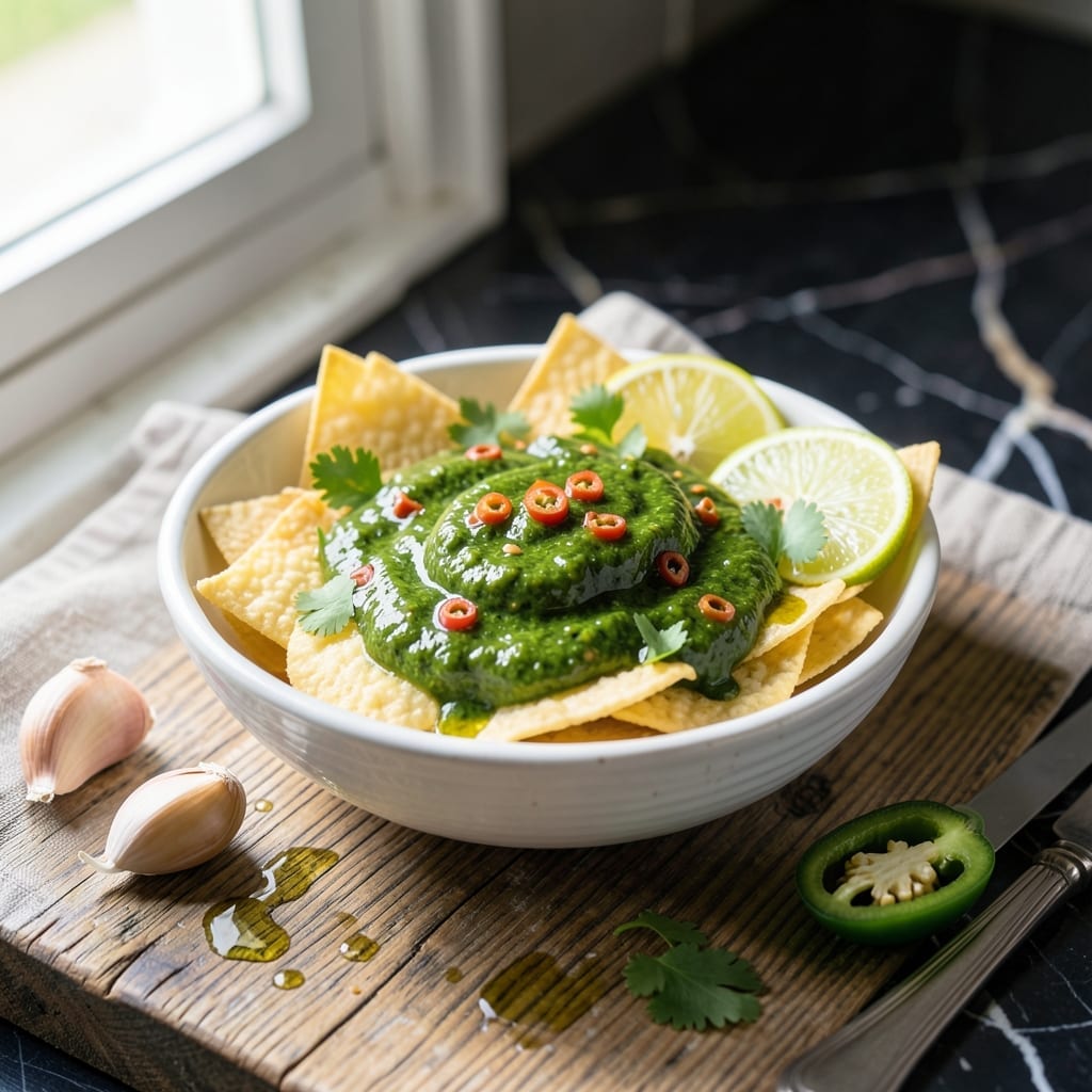 Spicy Cilantro Sauce Recipe: Zesty Green Drizzle for Tacos and More