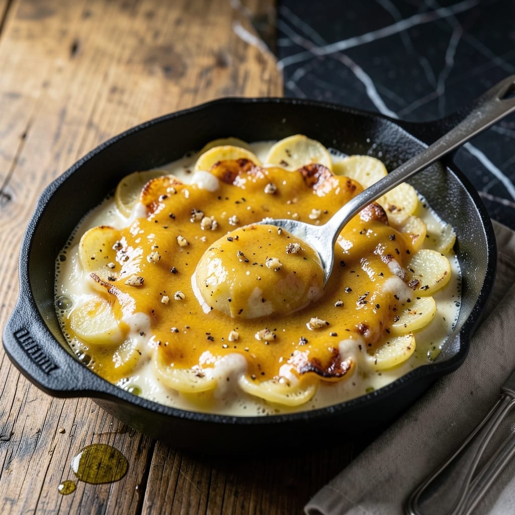 Scalloped Potato Sauce Recipe: Creamy Cheese and Herb Infusion