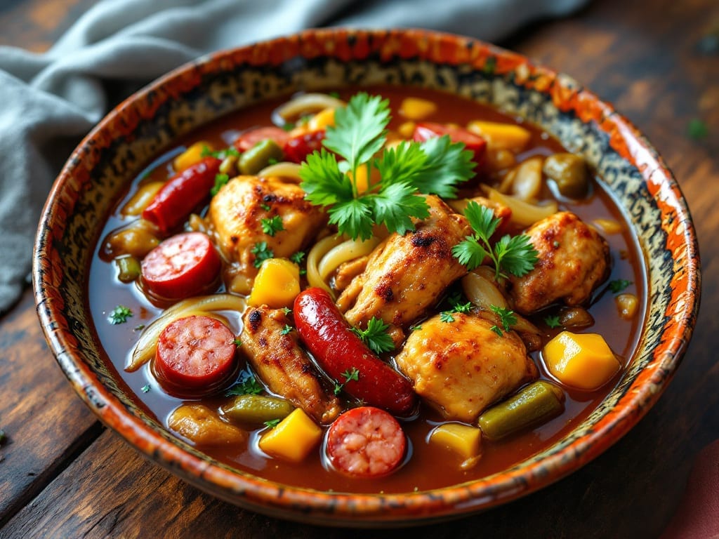 Traditional Chicken Gumbo Recipe: Dark Roux Soul with Okra and Andouille